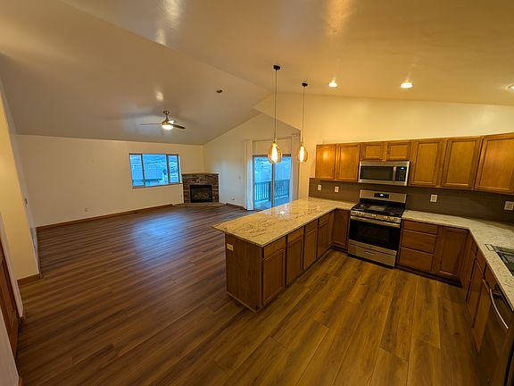 Main level - kitchen and living/dining room