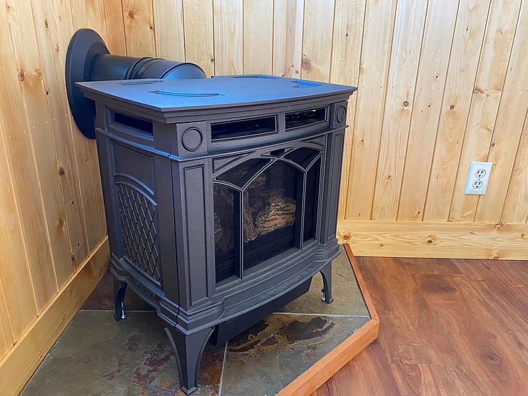gas fireplace
 cozy