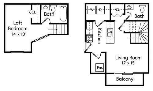 Floor plan Latitude (Studio Loft)