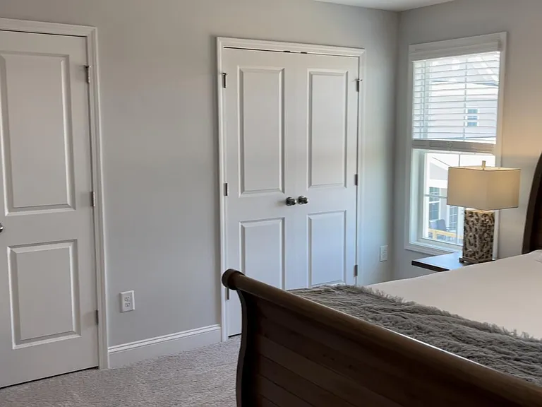 Double closet in queen suite
