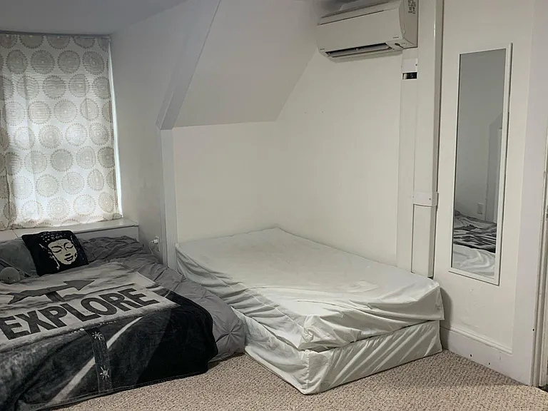 Looking towards window in bedroom
