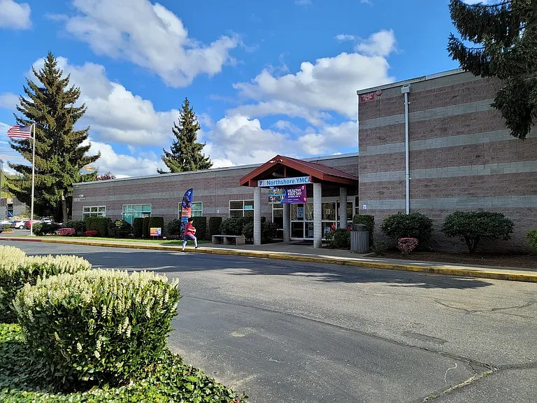 Affordable fitness and recreation at the Northshore YMCA (indoor pool, yoga, weights, pickleball, childcare), 1.9 miles.