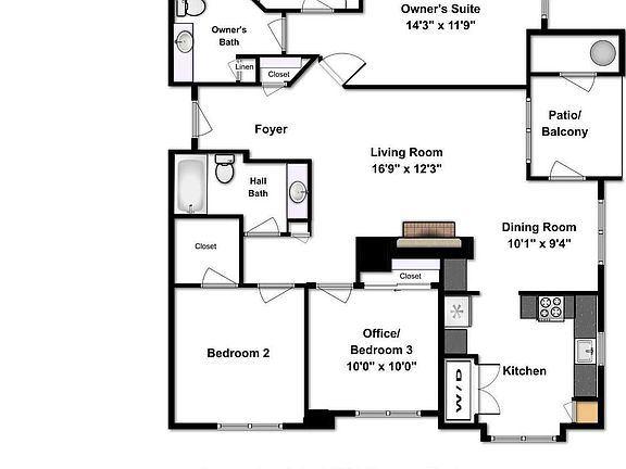 4th image of 1519 N Point Dr APT 202