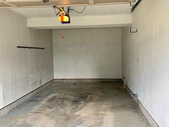 Huge one car garage with water and electricity and garage door opener