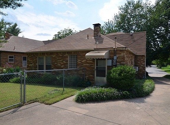 A view of the house from the garage