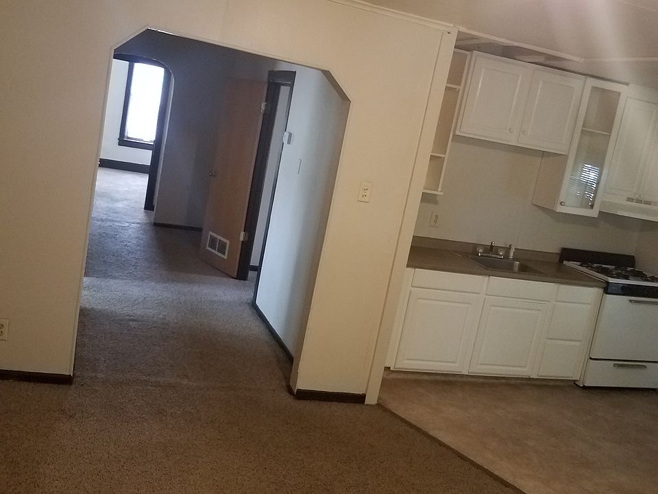 Living room view down hall