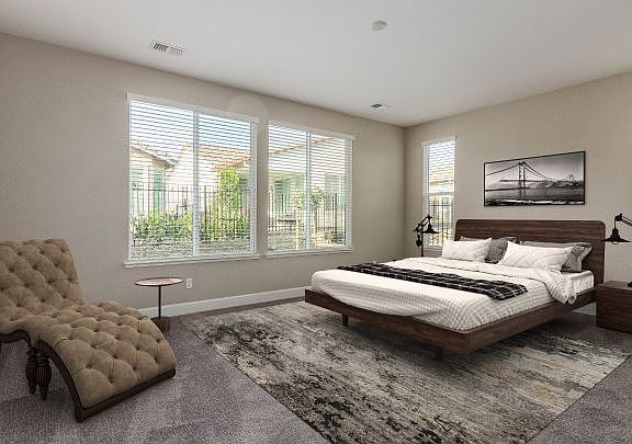 Virtual Staged Master Bedroom
