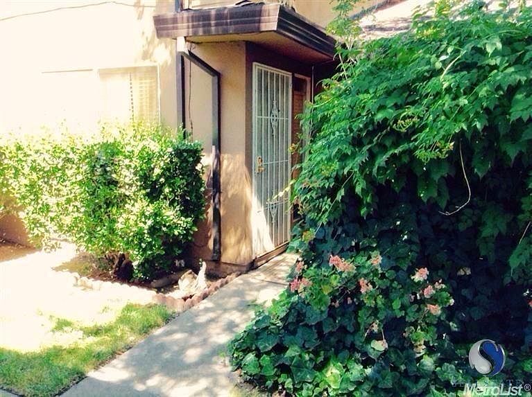 Entry, courtyard in front of door.