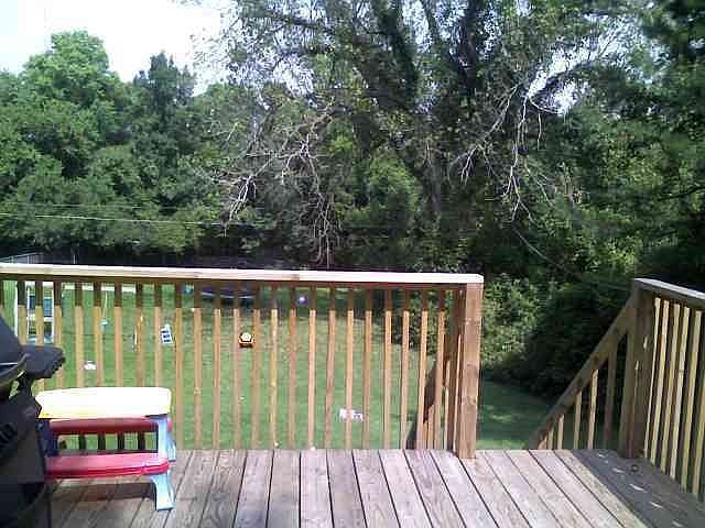 the view from the deck in back of the house
