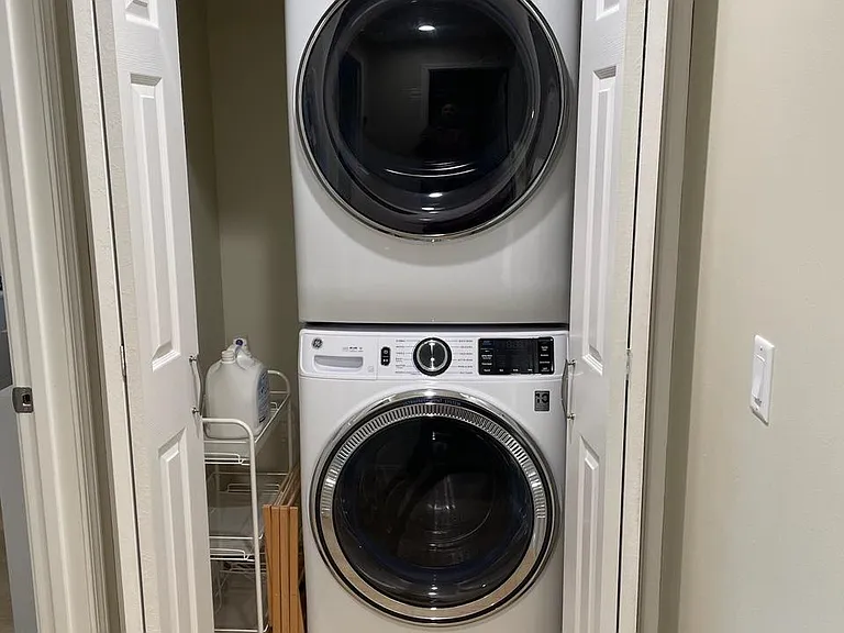 Washer and dryer.