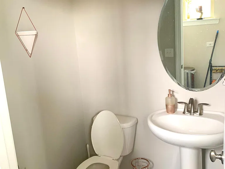 Second floor powder room