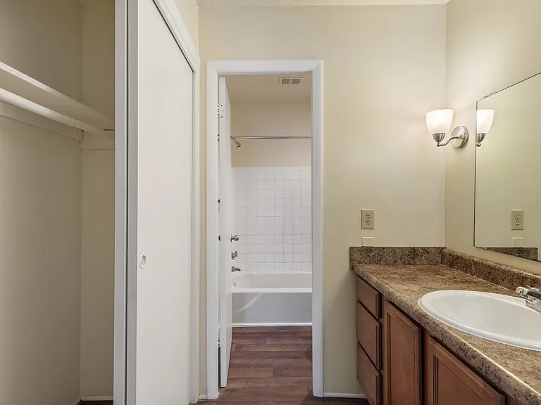 Large bathrooms with soaking tub and shower combo