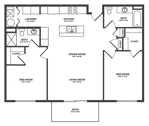 Floor plan Brooks