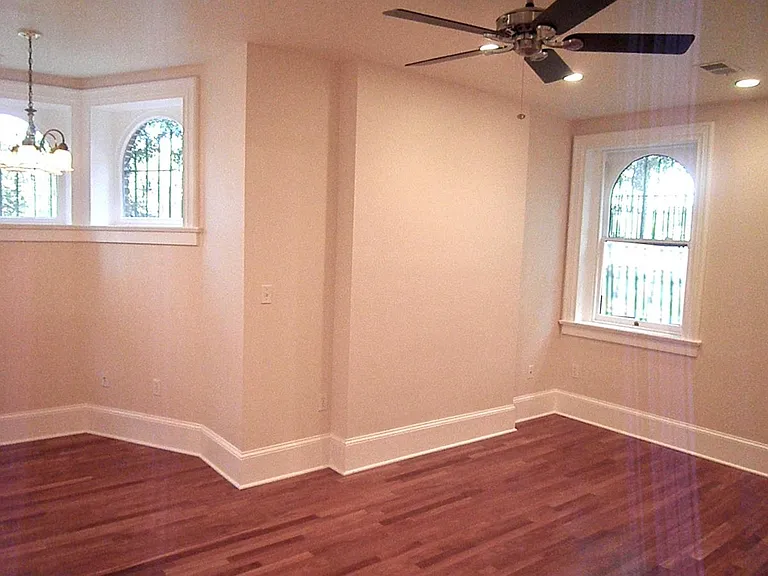 Downstairs Master BR bay window/front windows