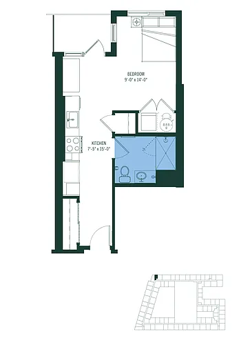 Floor plan Studio-S7