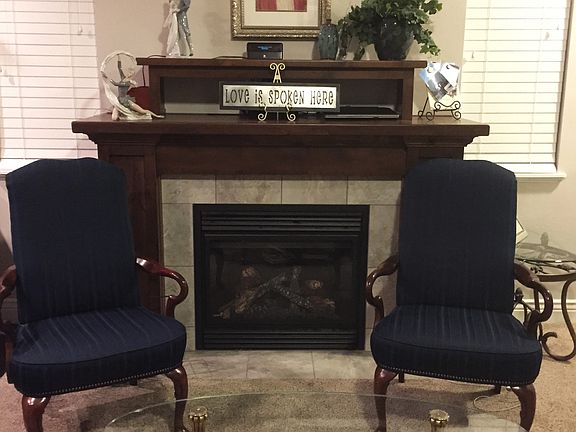 Main floor fireplace