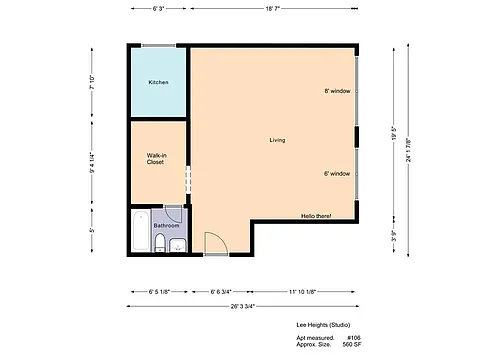 Floor plan Studio