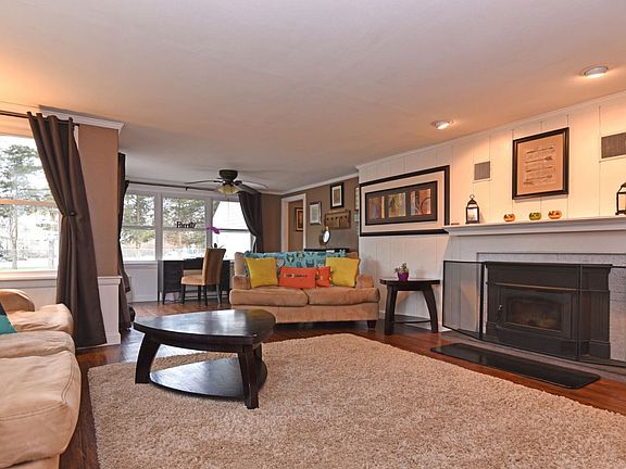 Wood Stove Insert in Fireplace
