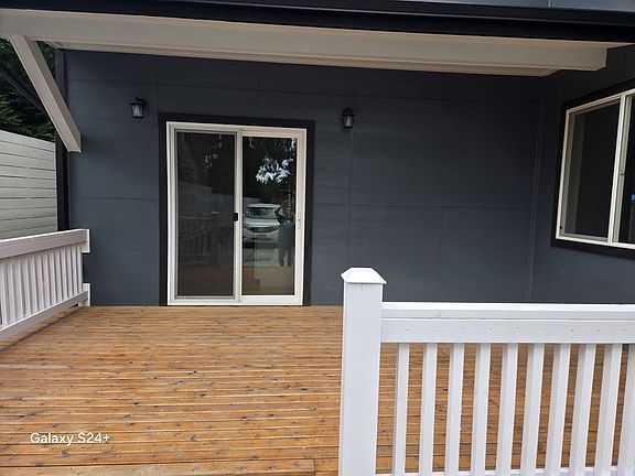 Front deck with french doors