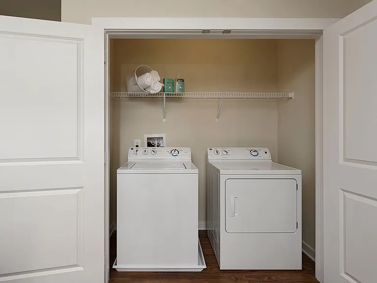 Full-sized washer and dryer in-unit