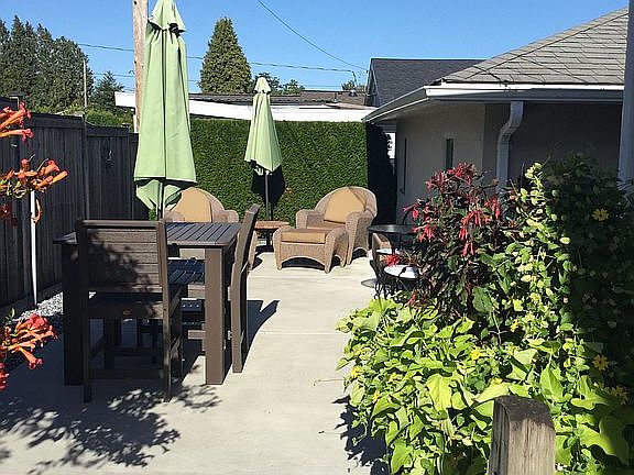New patio and sidewalks