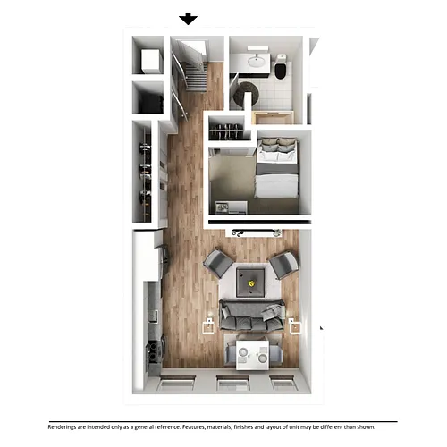 Floor plan Luxury Apartment - Raleigh
