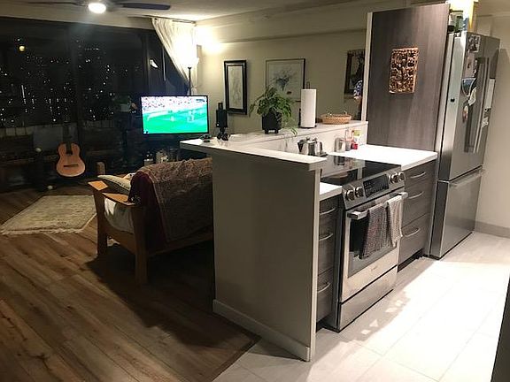 Kitchen/living room view from front door