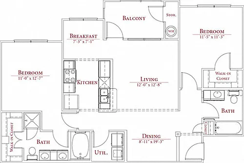 Floor plan B3