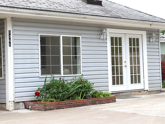 French doors into sunroom