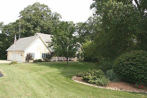 View of the house from up the driveway