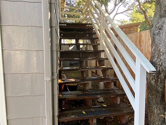 stairs leading to second floor apartment