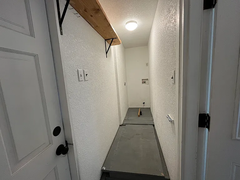 Back storage space - This space also has a brand new washer and dryer installed.