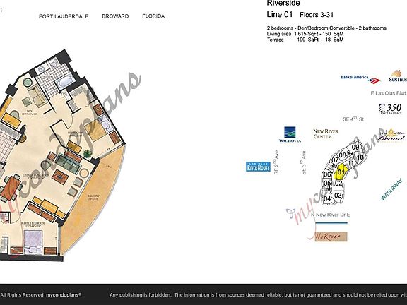 3rd image of 347 N New River Drive #2201