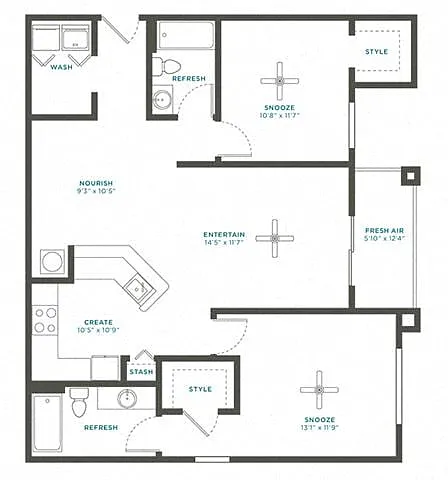 Floor plan 2C Renovation 3