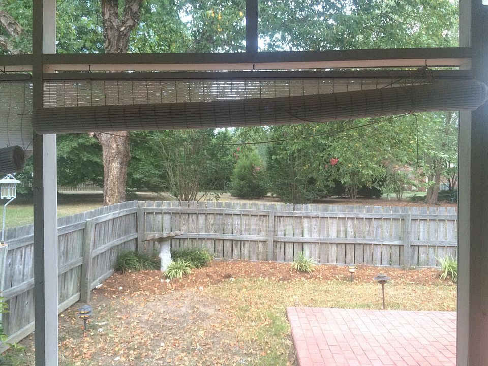 View from screened porch .