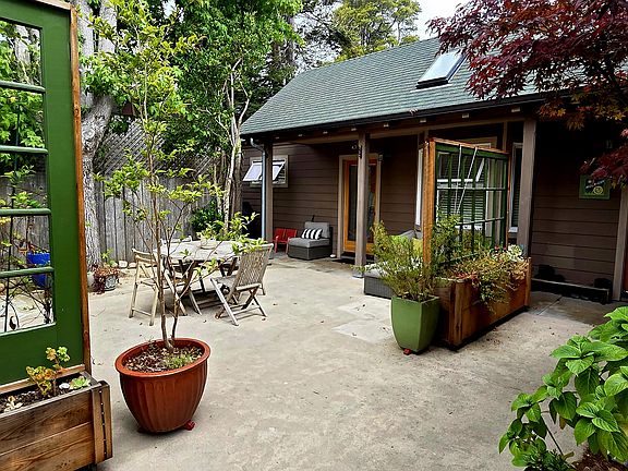 Courtyard entrance to cottage.