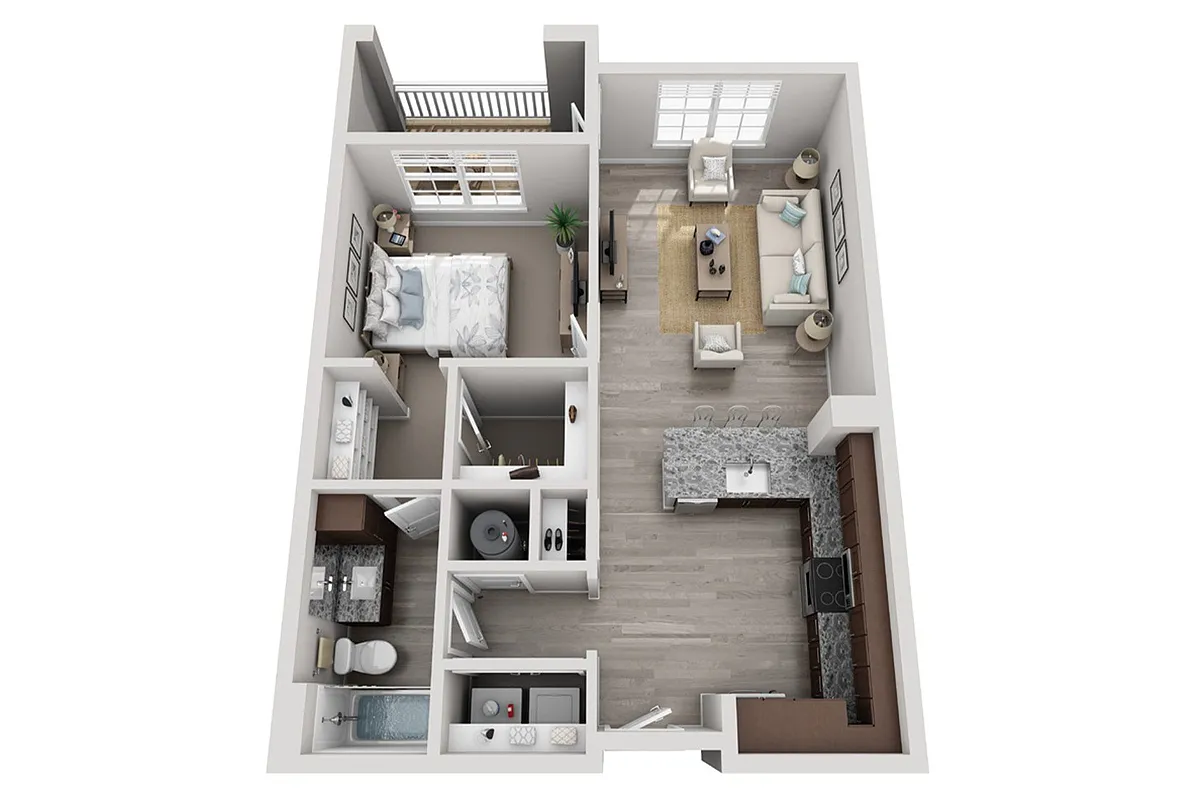Floor plan A2 - Accessible