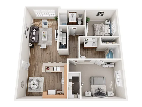 Floor plan Smokey View - Renovated