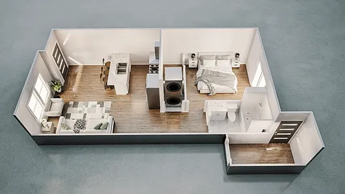 Floor plan 1 bd