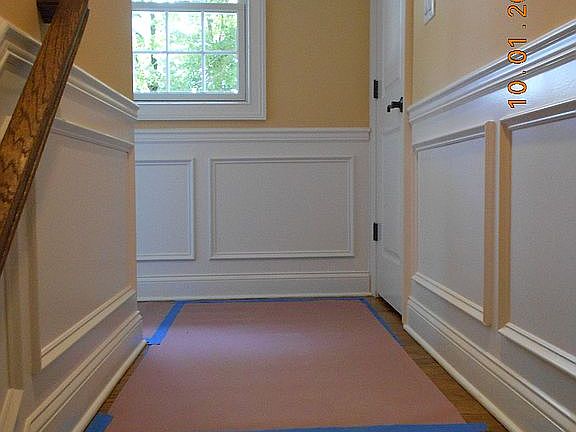 custom wall trim from garage