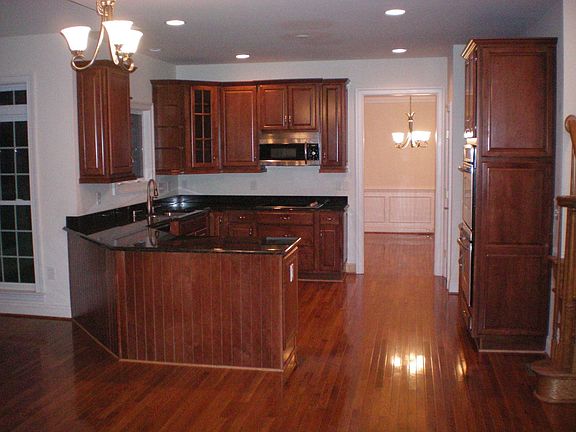 Looking into kitchen from living room