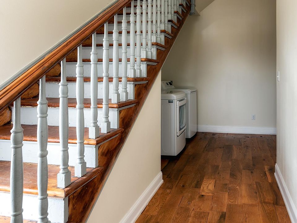 Entry for unit A, laundry room, mud room