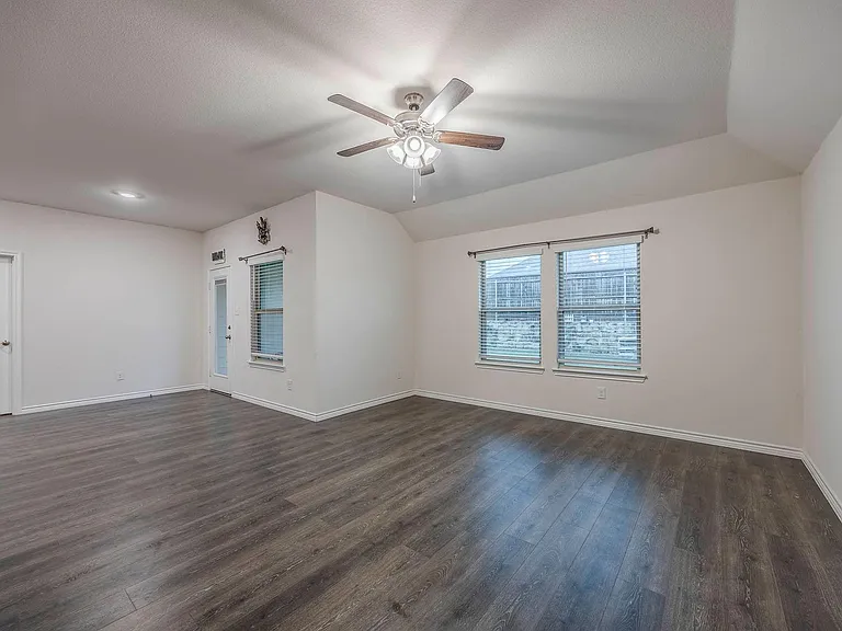 living room and dining area