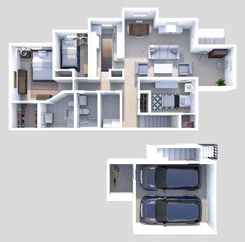Floor plan Phase II - 3 Bed 2 Bath