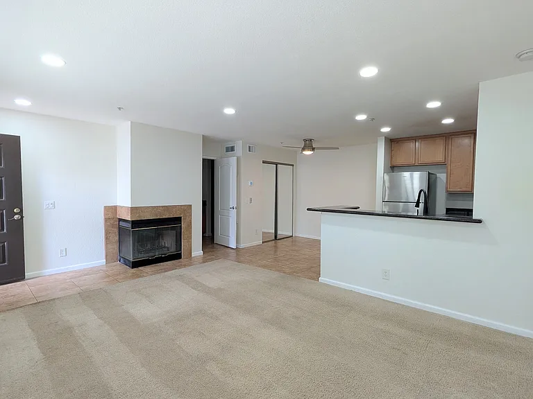 Fireplace in living room