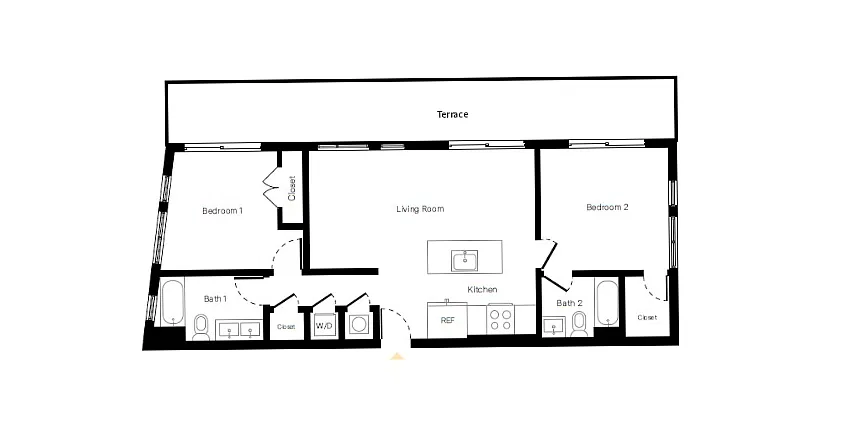 Floor plan Penthouse B3 815 Collection