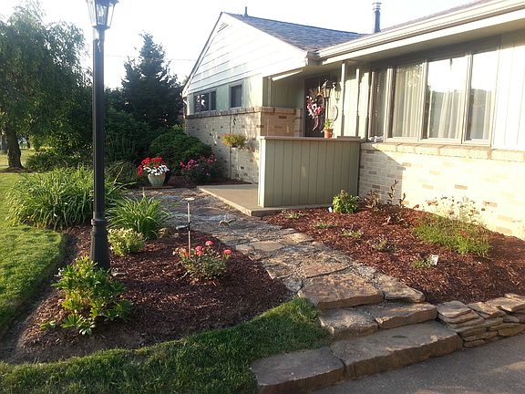 Landscaping in front