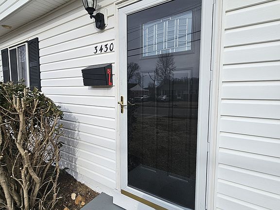 front patio to downstairs entrance