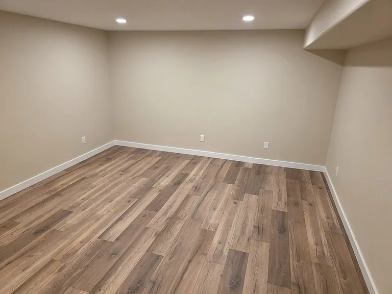 First basement bedroom