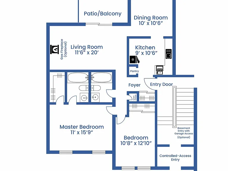 Two Bedroom Two Bathroom Garden Two Bedroom Two Bathroom Garden